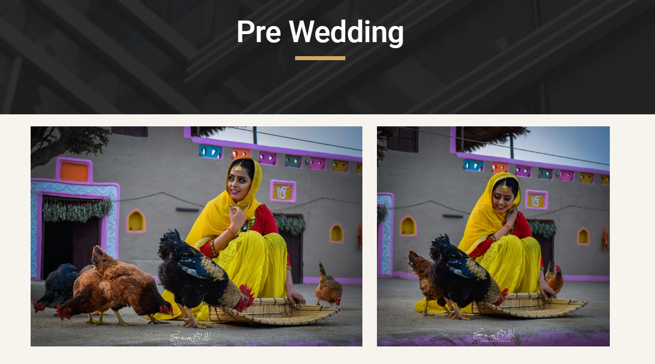 Pre-wedding photography preview